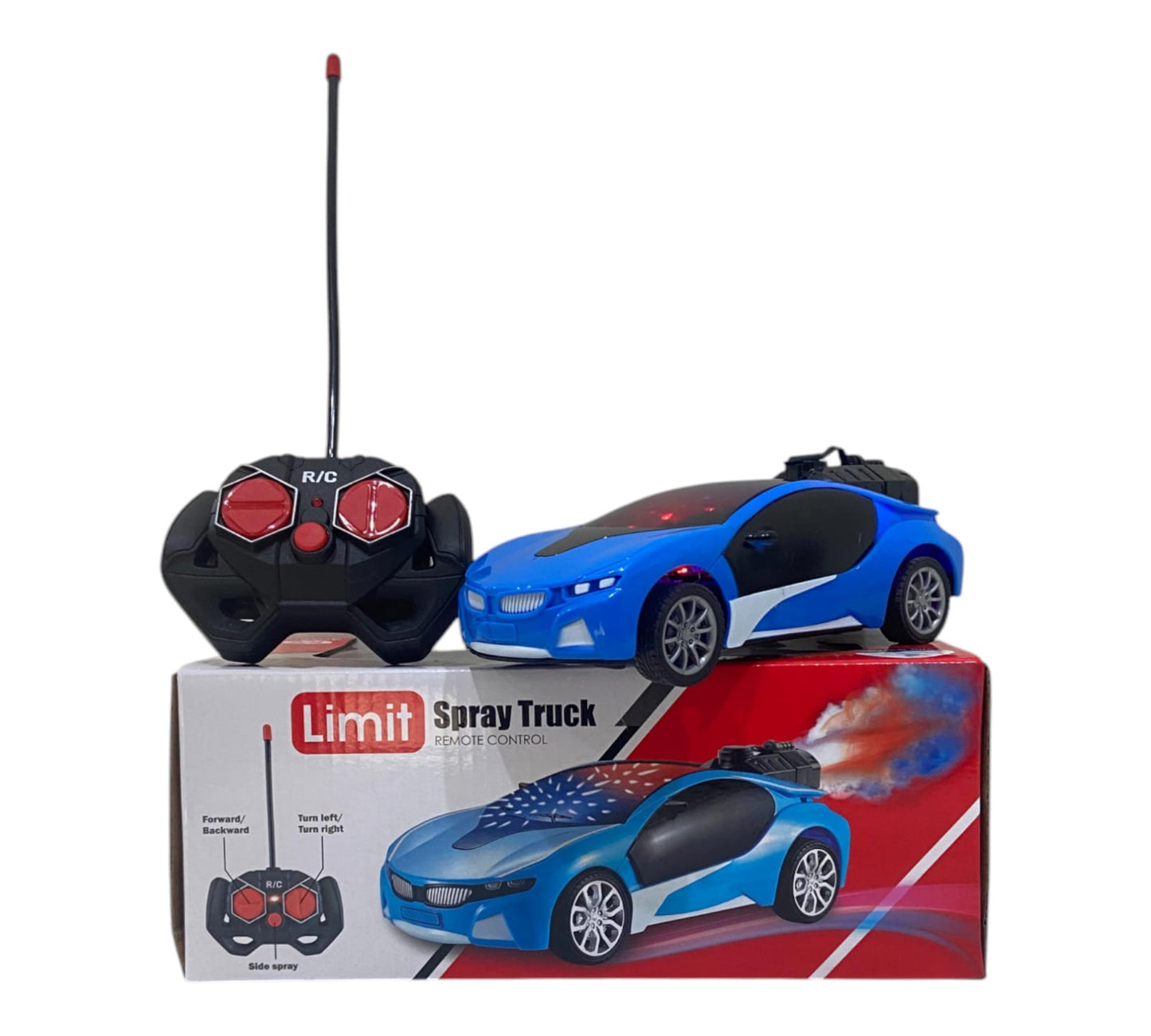 3D LED Lights & Mist Spray Remote Control Car – Ultimate Fun Redefined